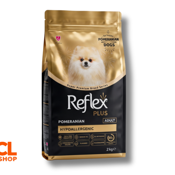 Reflex Plus Breed Series Pomeranian Adult Hypoallergenic Irka Özel Yetişkin Köpek Maması 2 kg