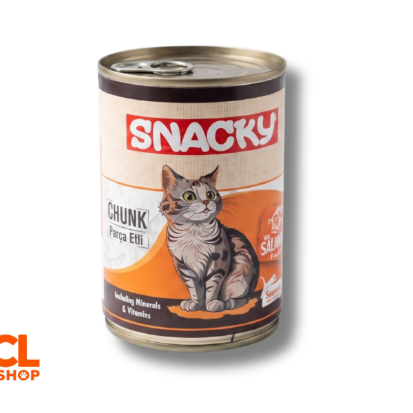 Snacky Chunk Parça Somonlu Yetişkin Kedi Konserve Mamas 400 gr
