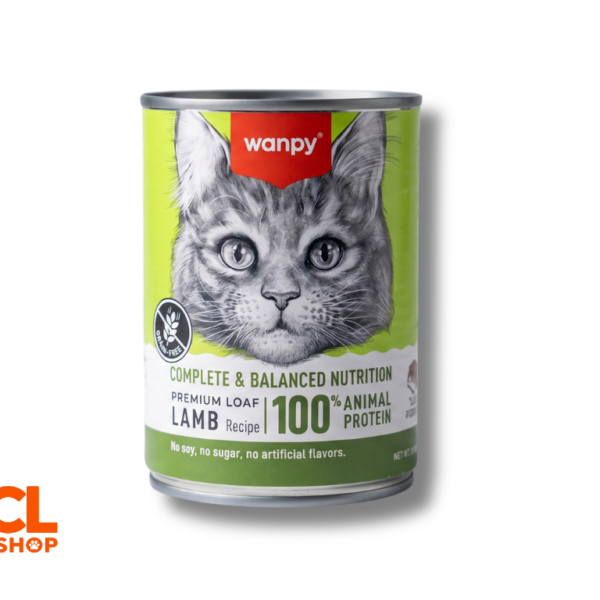 Wanpy Tahılsız Kuzulu Ezme (Loaf) Yetişkin Kedi Konserve Maması 400 gr